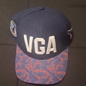 VGA Veteran Golfers Association Armed Forces Cup Navy Camo Hat Cap Golf Logo